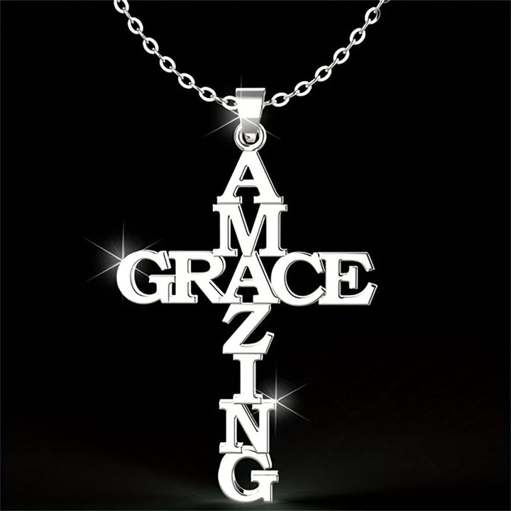 AMAZING GRACE Cross Necklace: A Testament of Divine Love