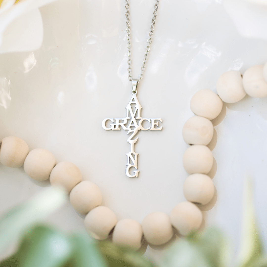AMAZING GRACE Cross Necklace: A Testament of Divine Love