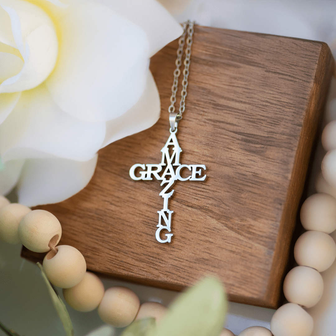 AMAZING GRACE Cross Necklace: A Testament of Divine Love
