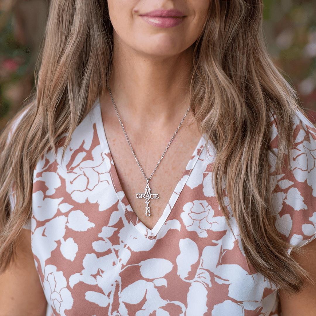 AMAZING GRACE Cross Necklace: A Testament of Divine Love
