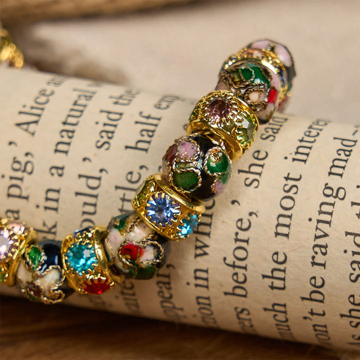 Handcrafted Cloisonné Beads Timeless Faith Bracelet: A Testament of Christ's Presence