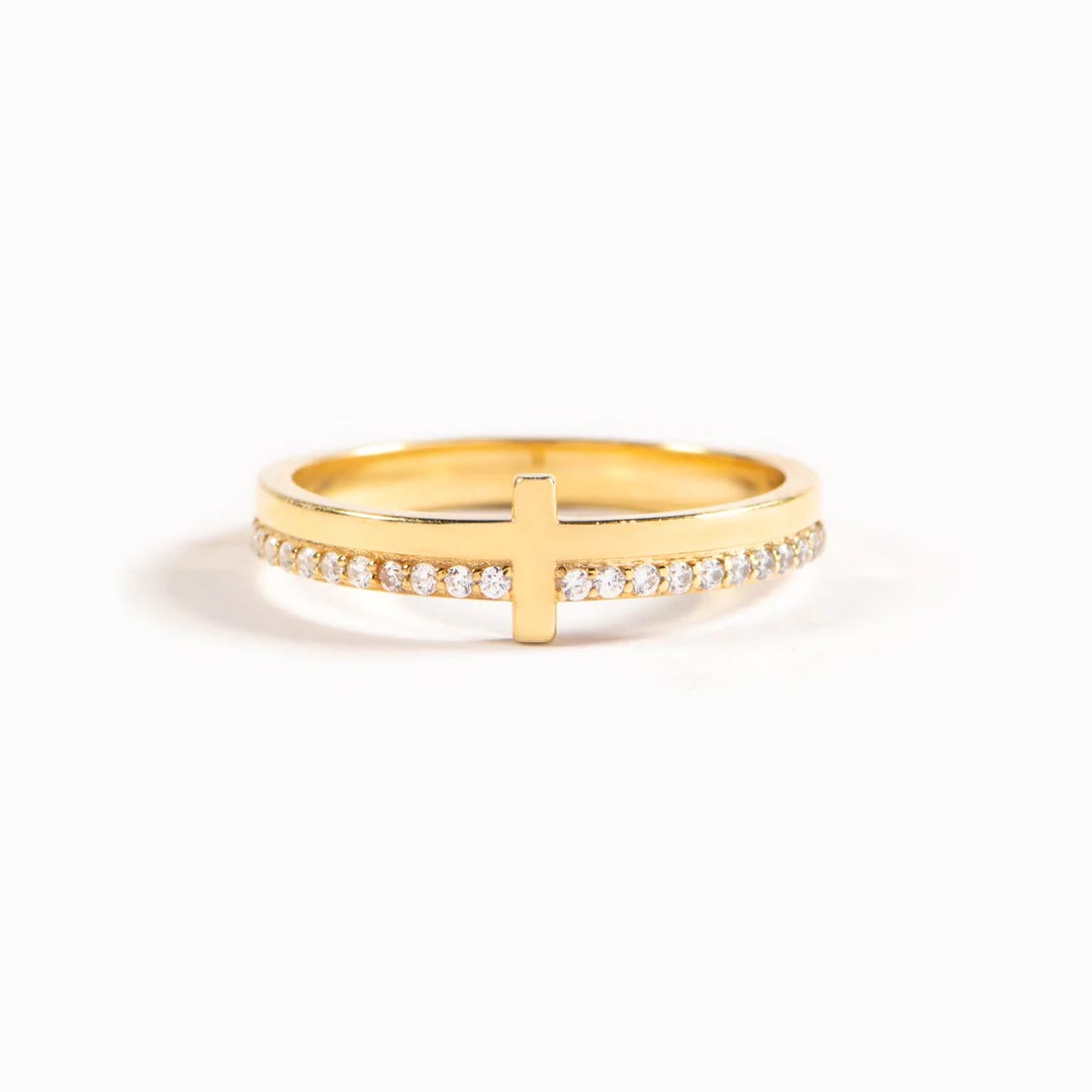 925 Silver JESUS & Cross "Pray" Ring - Drawing Divine Power through Faith