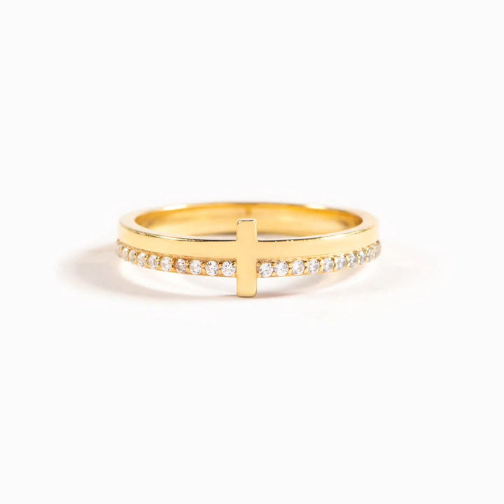 925 Silver JESUS & Cross "Pray" Ring - Drawing Divine Power through Faith