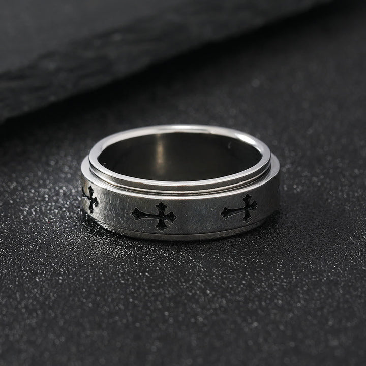 Minimalist Cross Ring: The Interweaving of Faith and Fashion