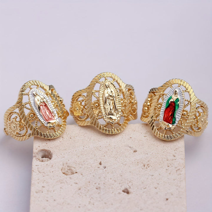 3colors Our Lady of Guadalupe Ring: Understated Elegance Meets Timeless Symbolism