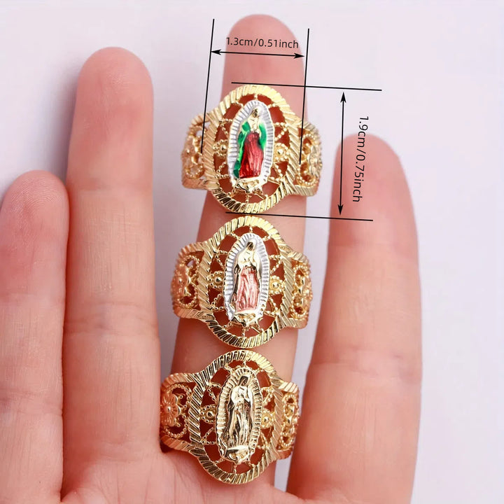 3colors Our Lady of Guadalupe Ring: Understated Elegance Meets Timeless Symbolism