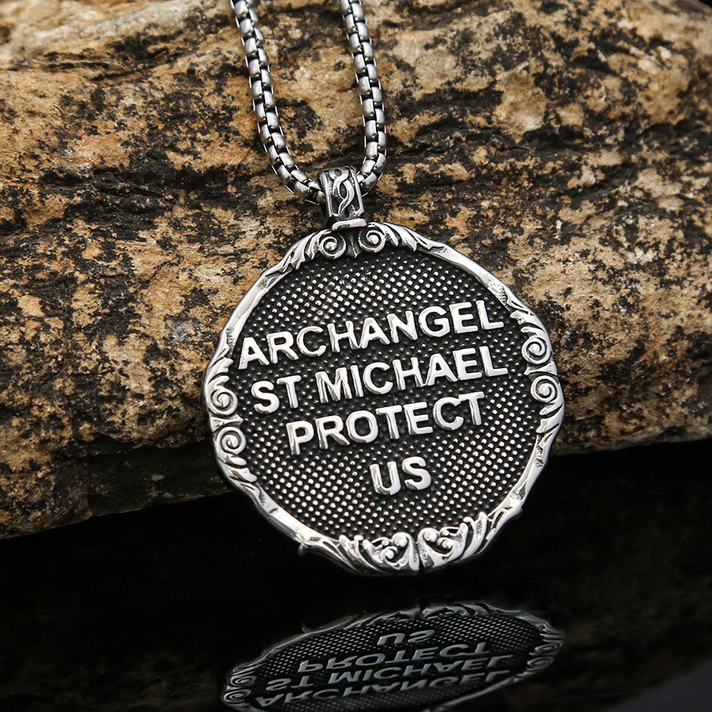 Cross Angel Wings Stainless Steel Pendant Necklace Chains