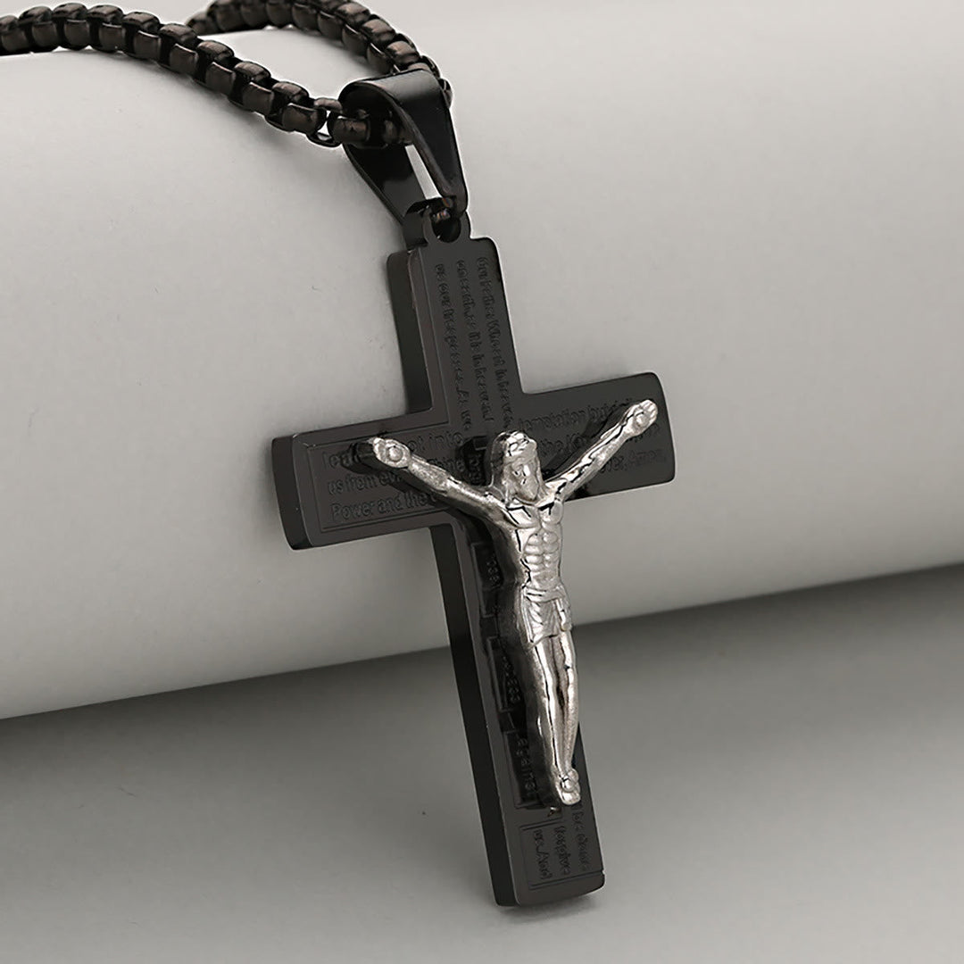 Elegant Crucifix Necklace Symbol of Devotion Available in Four Shades