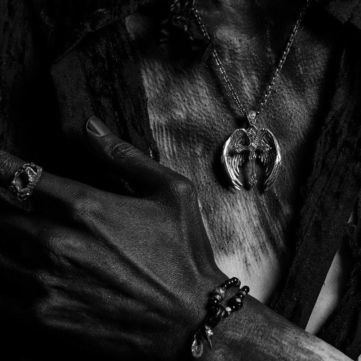 Guardian Angel Wings Cross Pendant Necklace: Spiritual Protection Jewelry