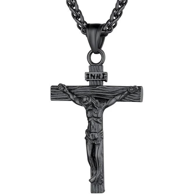 Jewelry Crucifix Pendant Charm Necklace