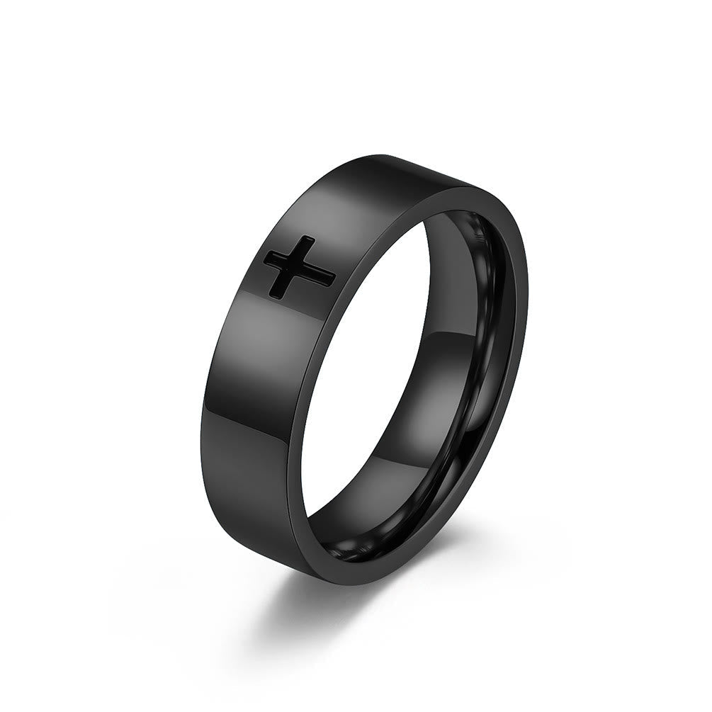 Two - Color Minimalist Cross Rings: Faith - Inspired Fashion
