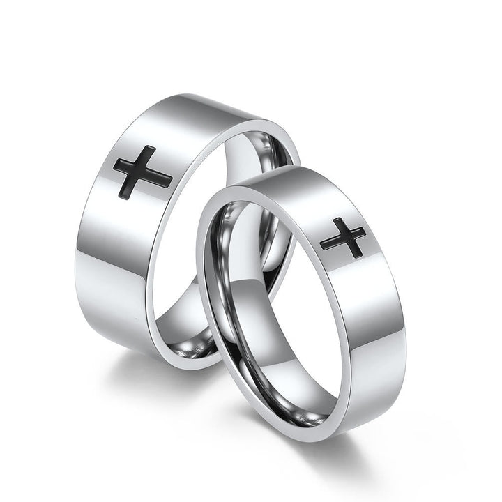 Two - Color Minimalist Cross Rings: Faith - Inspired Fashion