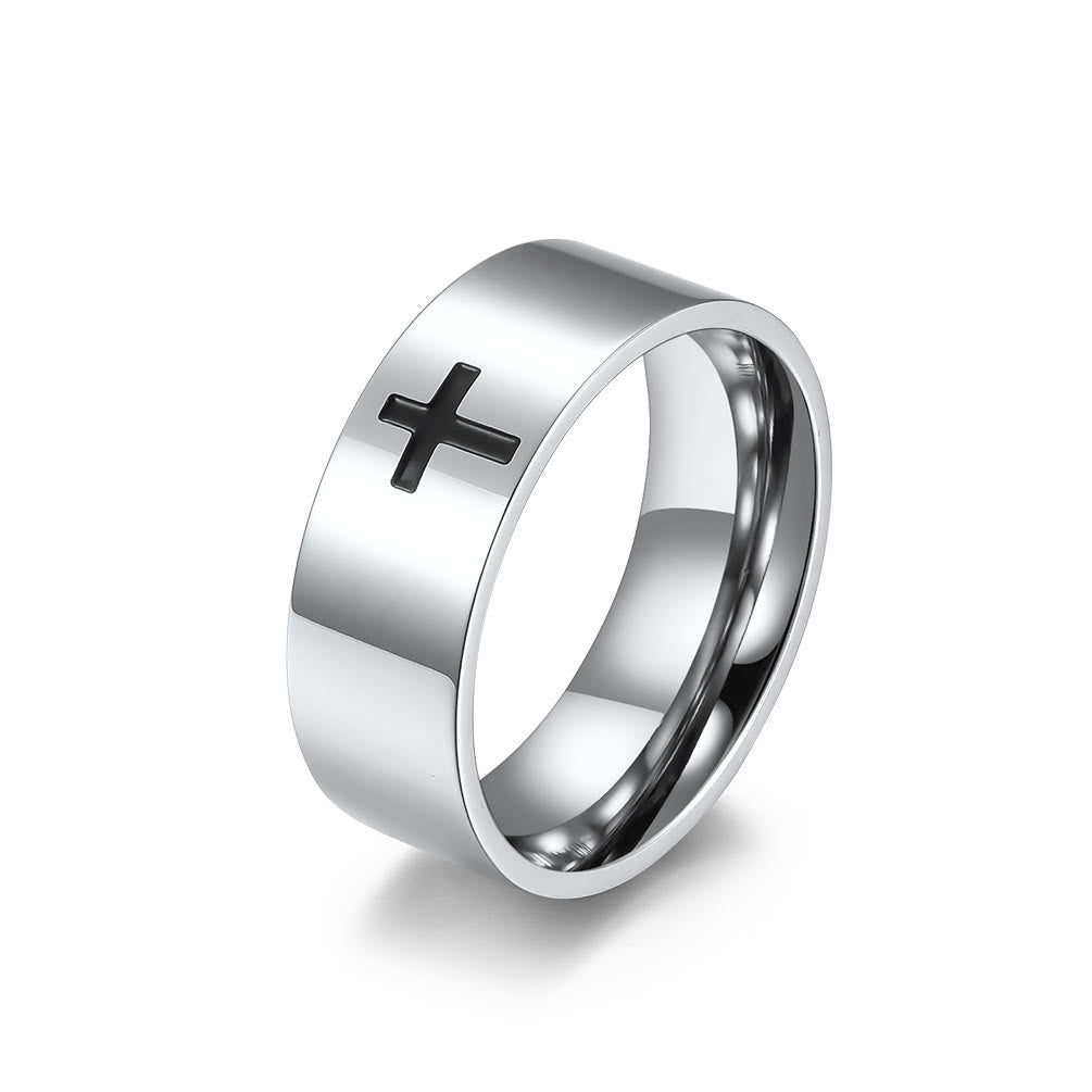 Two - Color Minimalist Cross Rings: Faith - Inspired Fashion