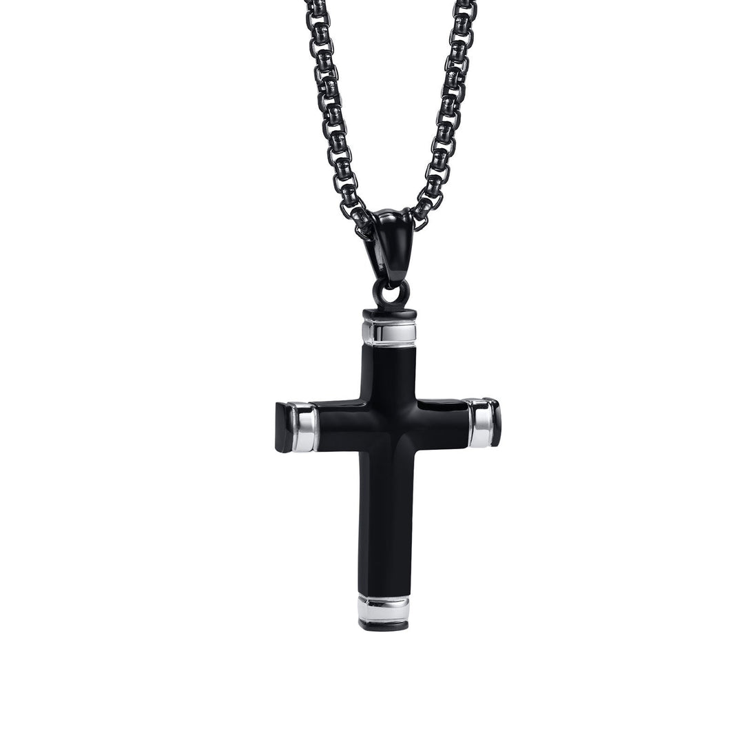 Multi - Color Cross Necklace with Scripture: Personalized Faith Wear