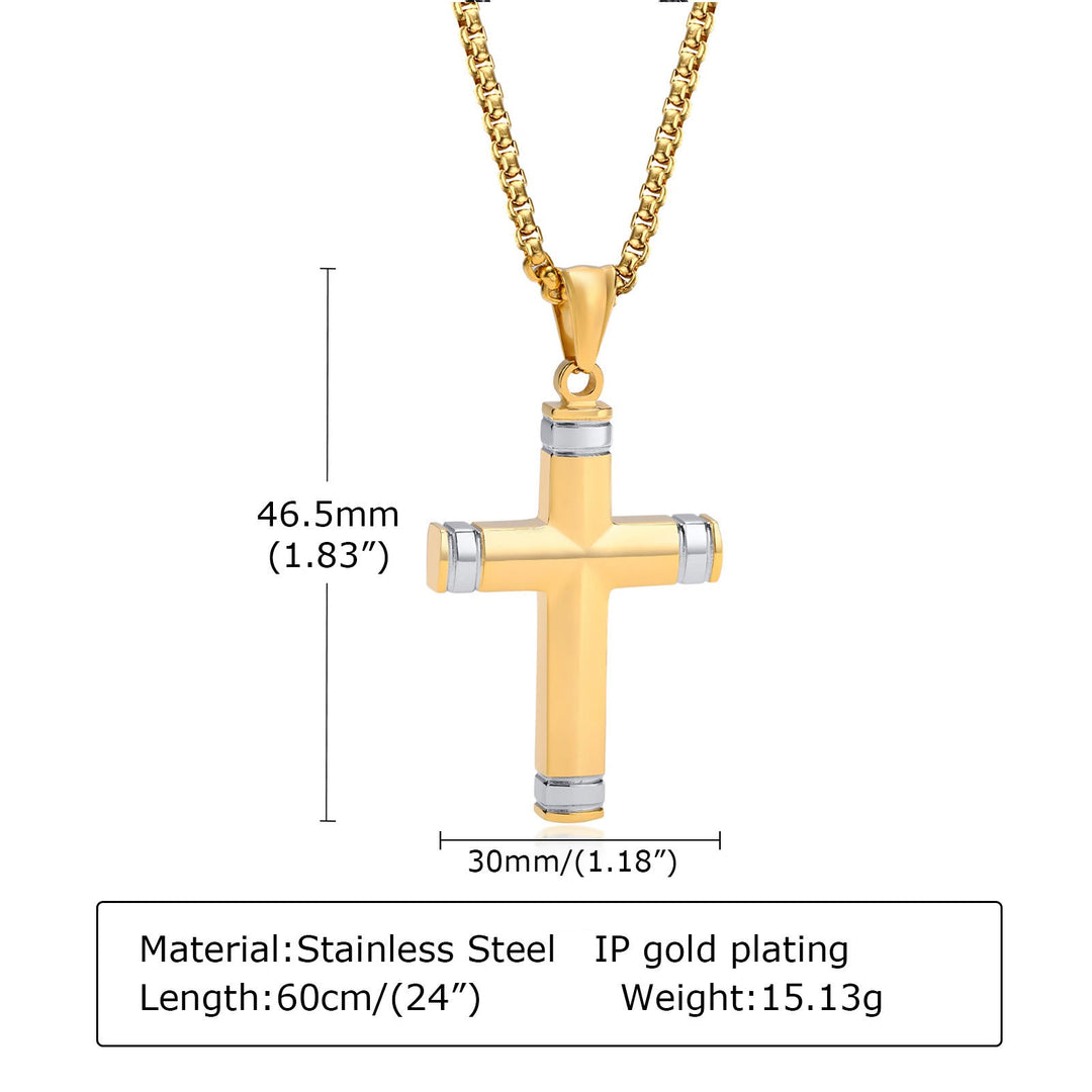 Multi - Color Cross Necklace with Scripture: Personalized Faith Wear
