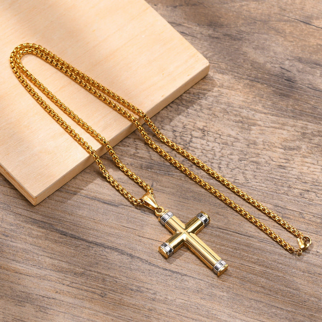 Multi - Color Cross Necklace with Scripture: Personalized Faith Wear