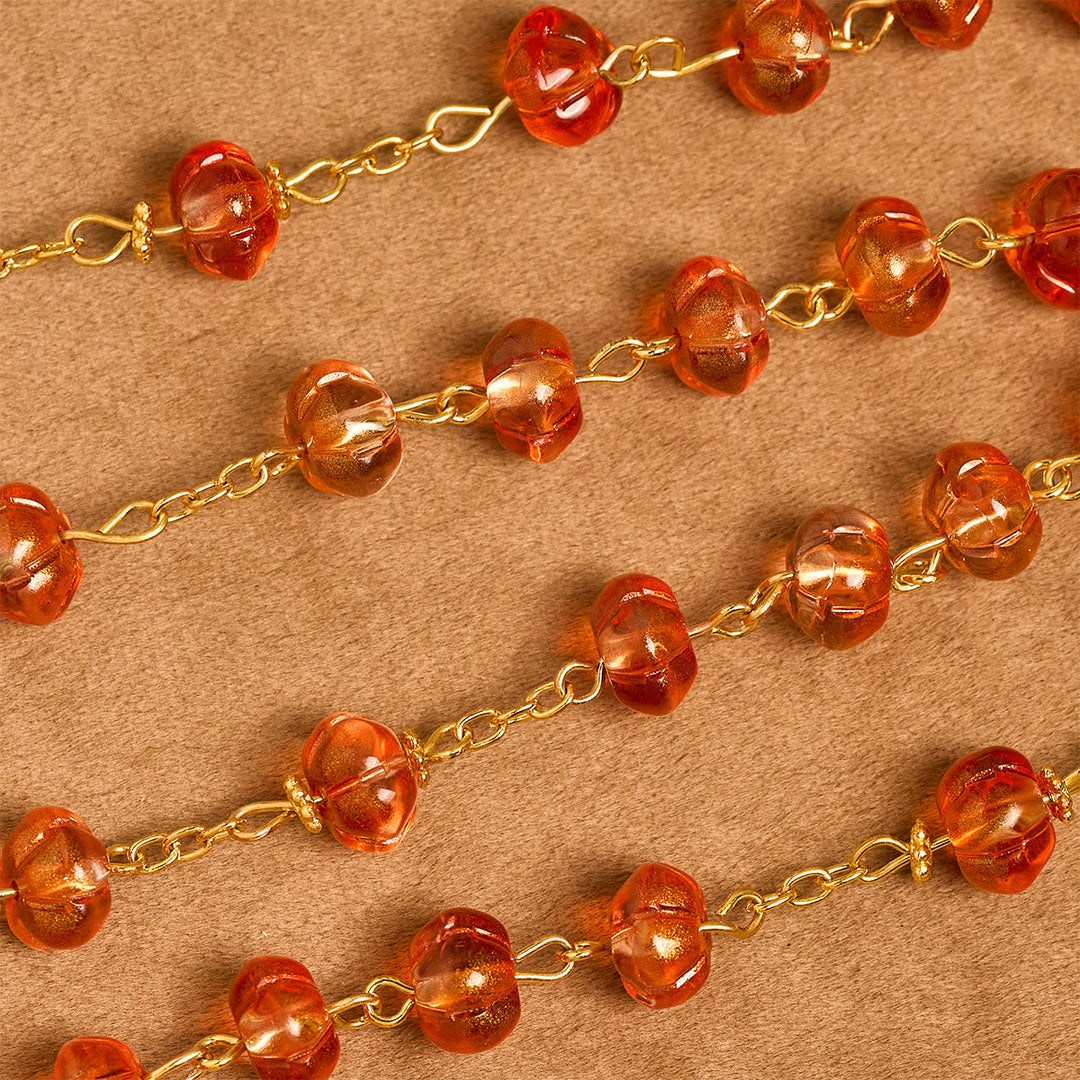 Thanksgiving Gift: Sacred Pumpkin Beads Rosary | Honoring God’s Grace in the Form of a Pumpkin