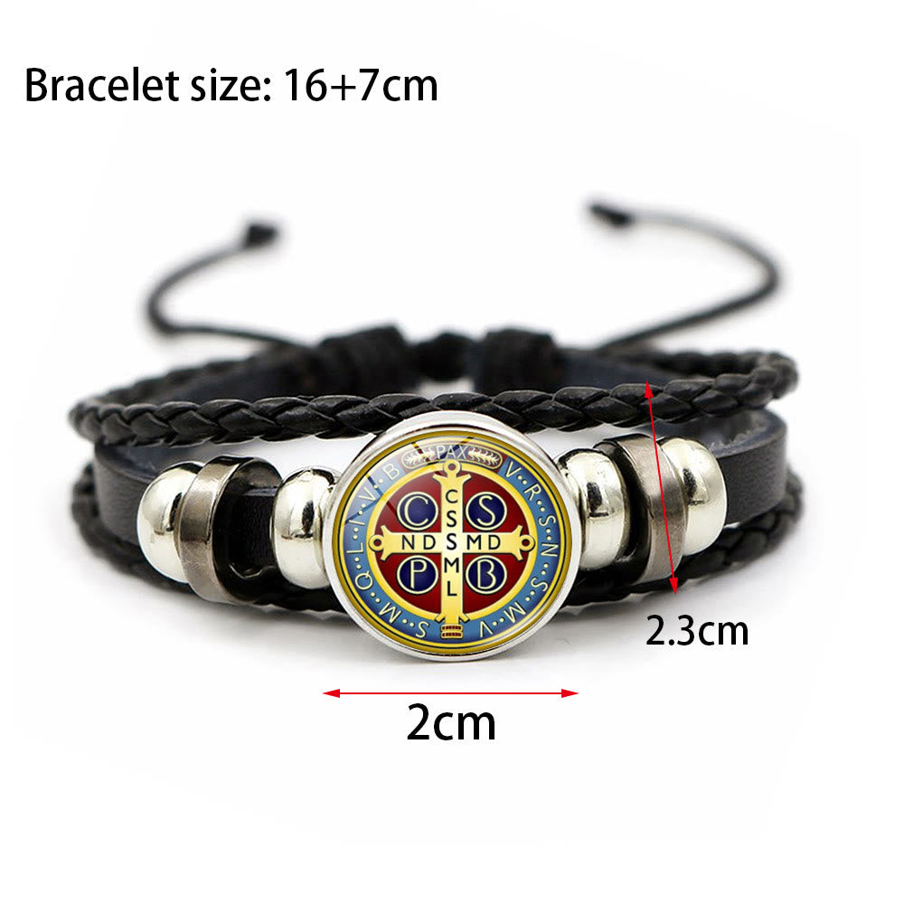 Multicolor Adjustable St. Benedict Bracelet: A Symbol Against Negativity and Fear