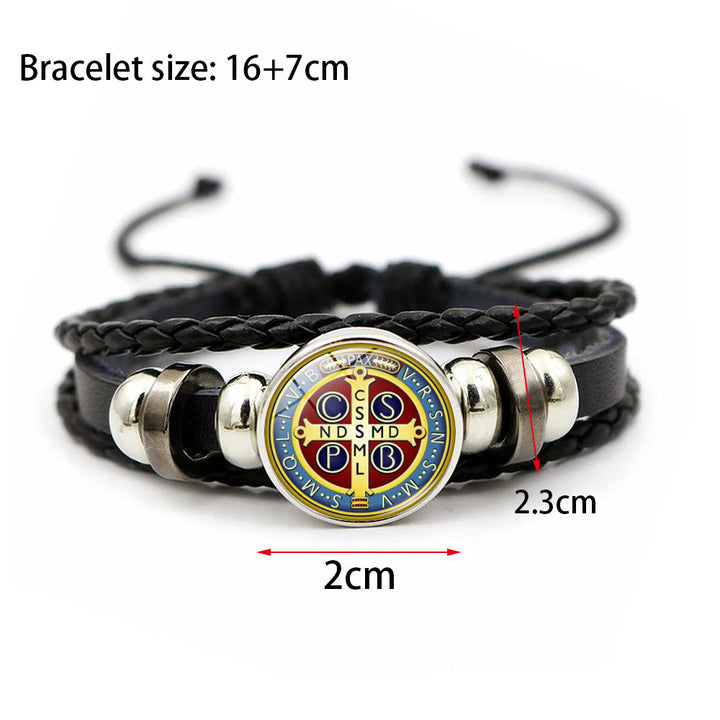 Multicolor Adjustable St. Benedict Bracelet: A Symbol Against Negativity and Fear