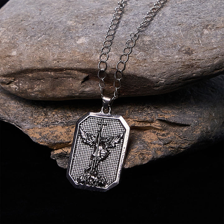 Faith Warrior St.Michael the Archangel Necklace: Strength in Every Battle