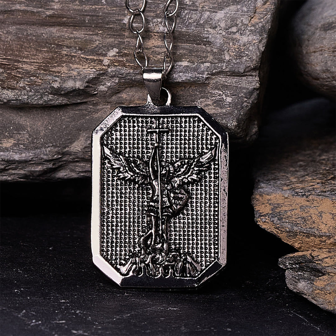 Faith Warrior St.Michael the Archangel Necklace: Strength in Every Battle