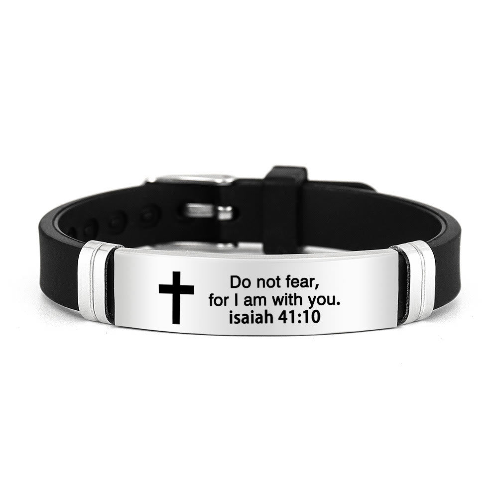 Multi - Styled Motivational Cross Bracelet with Bible Verses