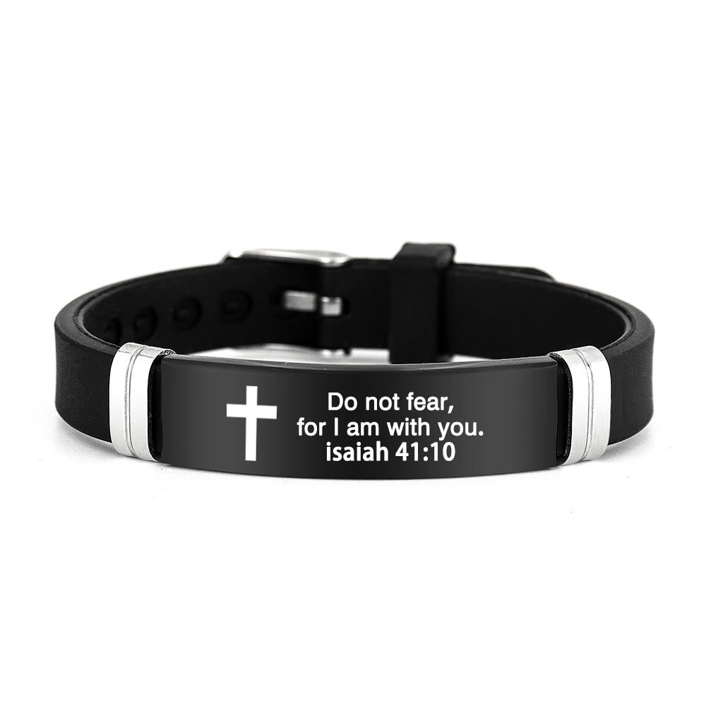 Multi - Styled Motivational Cross Bracelet with Bible Verses