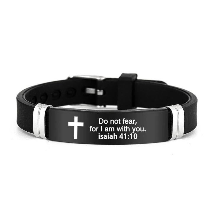 Multi - Styled Motivational Cross Bracelet with Bible Verses