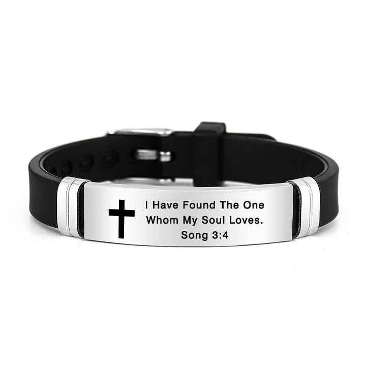 Multi - Styled Motivational Cross Bracelet with Bible Verses