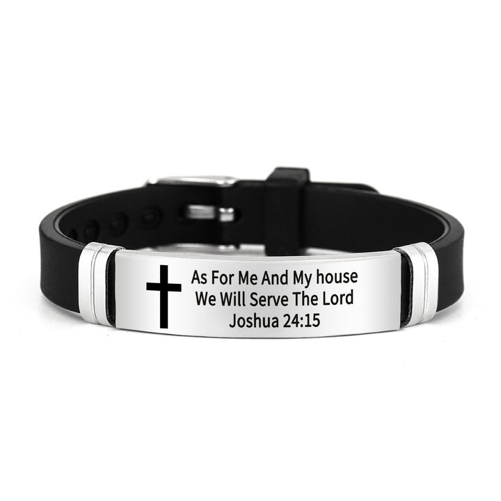 Multi - Styled Motivational Cross Bracelet with Bible Verses