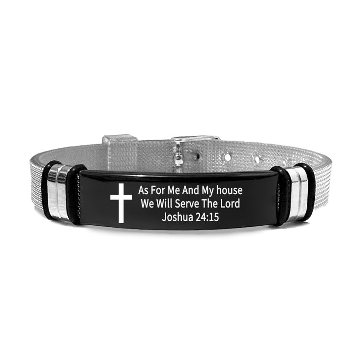 Multi - Styled Motivational Cross Bracelet with Bible Verses