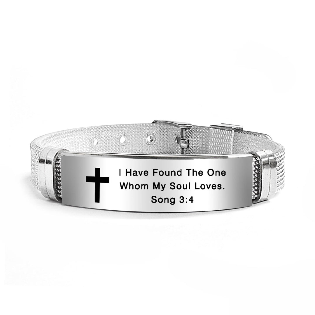 Multi - Styled Motivational Cross Bracelet with Bible Verses