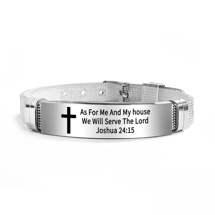 Multi - Styled Motivational Cross Bracelet with Bible Verses