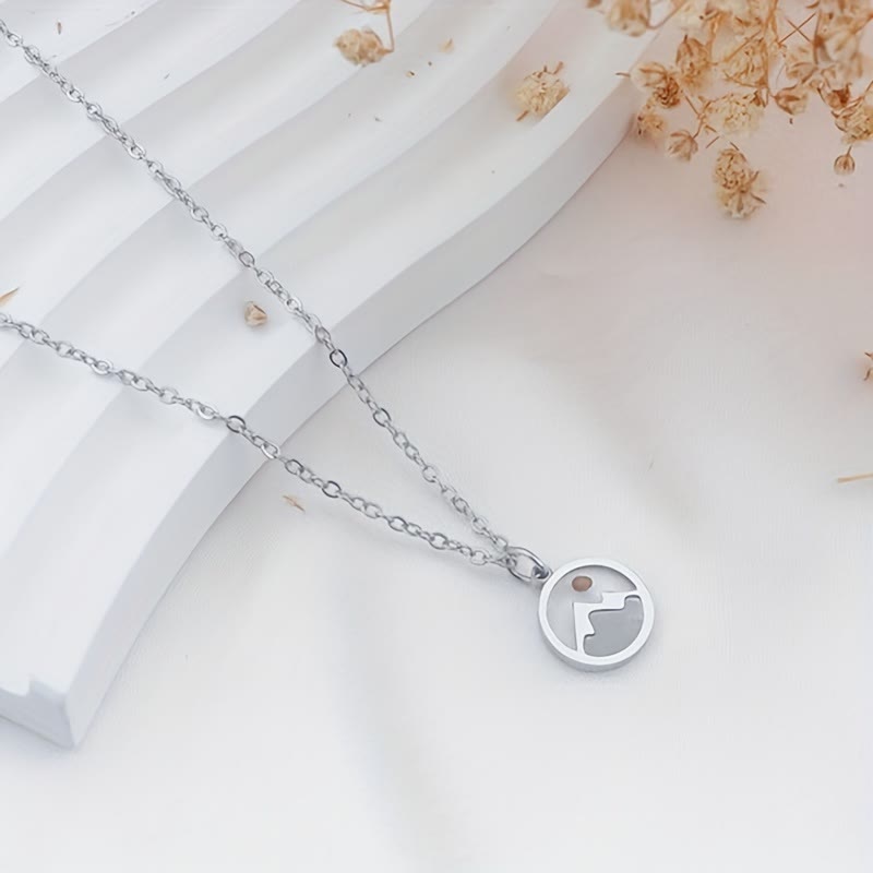 Minimalist Mustard Seed Mountain Necklace: Faith Expression in Daily Wear
