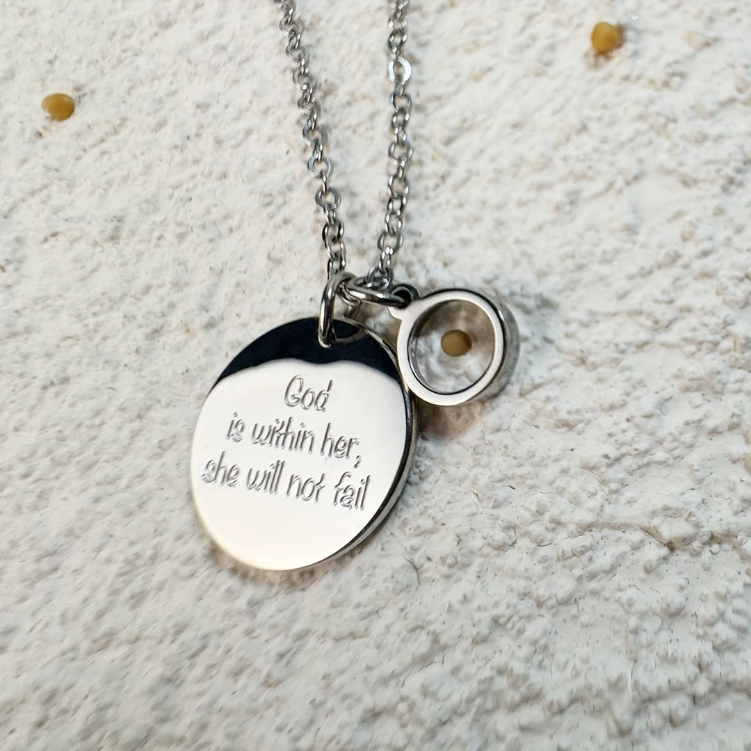 Mustard Seed Faith Over Fear Necklace: Belief - Driven Style for Every Day
