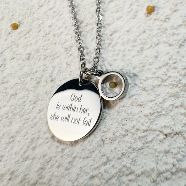 Mustard Seed Faith Over Fear Necklace: Belief - Driven Style for Every Day