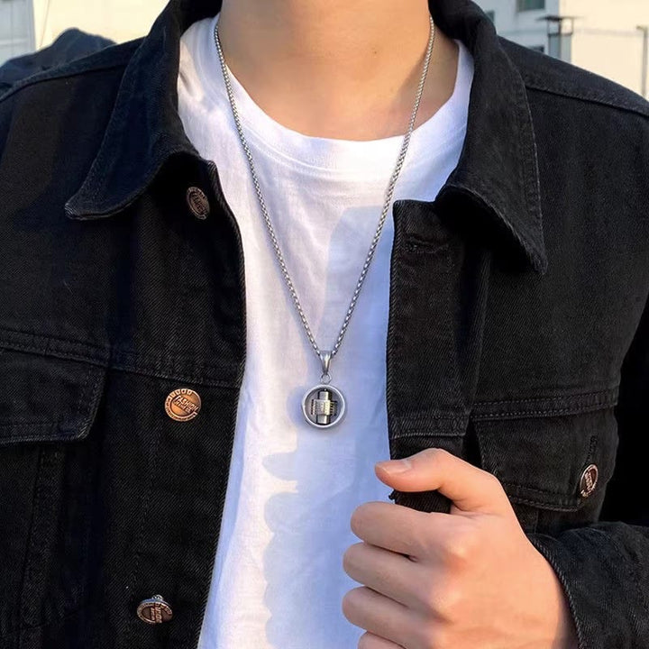 Rotating Cross Scripture Necklace: Constant Faith Companion for Wearers