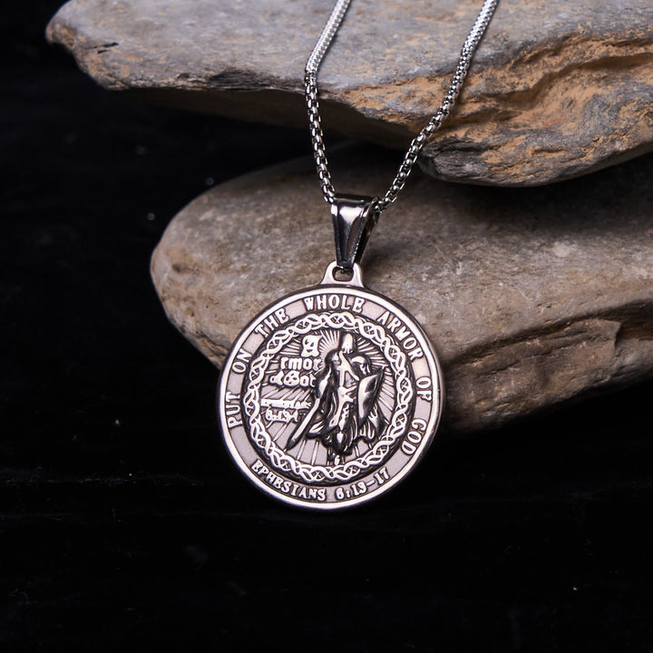 Armor of God Pendant Necklace: Spiritual Protection & Timeless Devotion