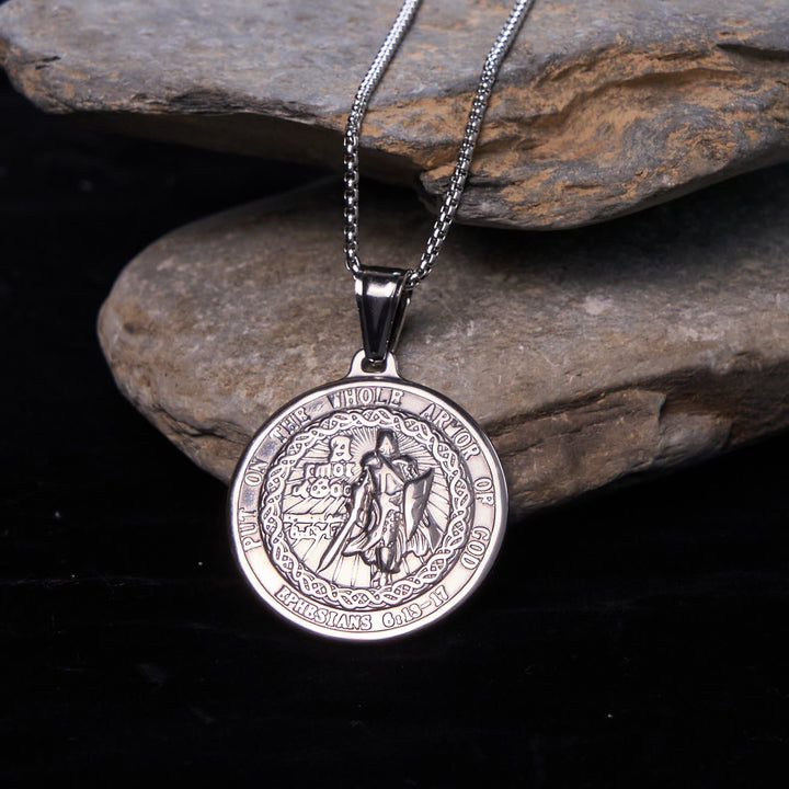 Armor of God Pendant Necklace: Spiritual Protection & Timeless Devotion