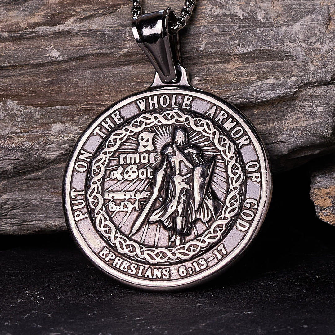 Armor of God Pendant Necklace: Spiritual Protection & Timeless Devotion