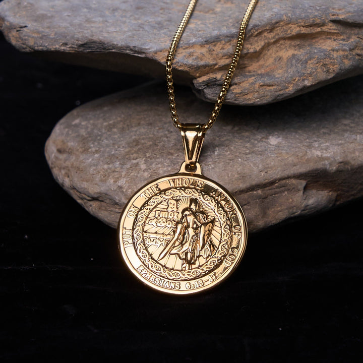Armor of God Pendant Necklace: Spiritual Protection & Timeless Devotion
