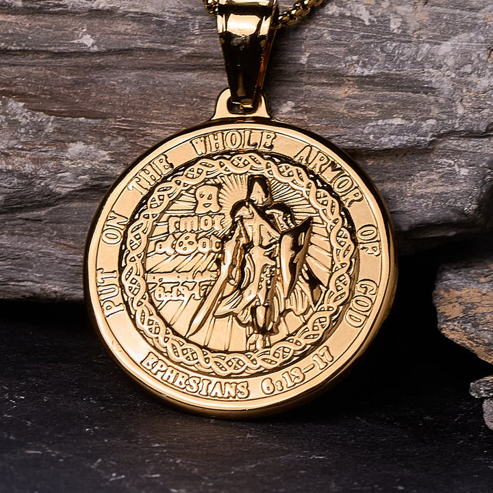 Armor of God Pendant Necklace: Spiritual Protection & Timeless Devotion