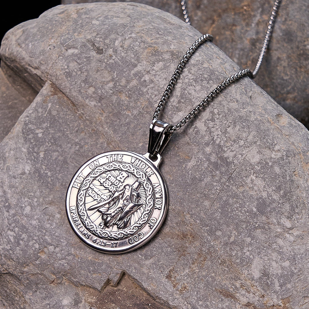 Armor of God Pendant Necklace: Spiritual Protection & Timeless Devotion