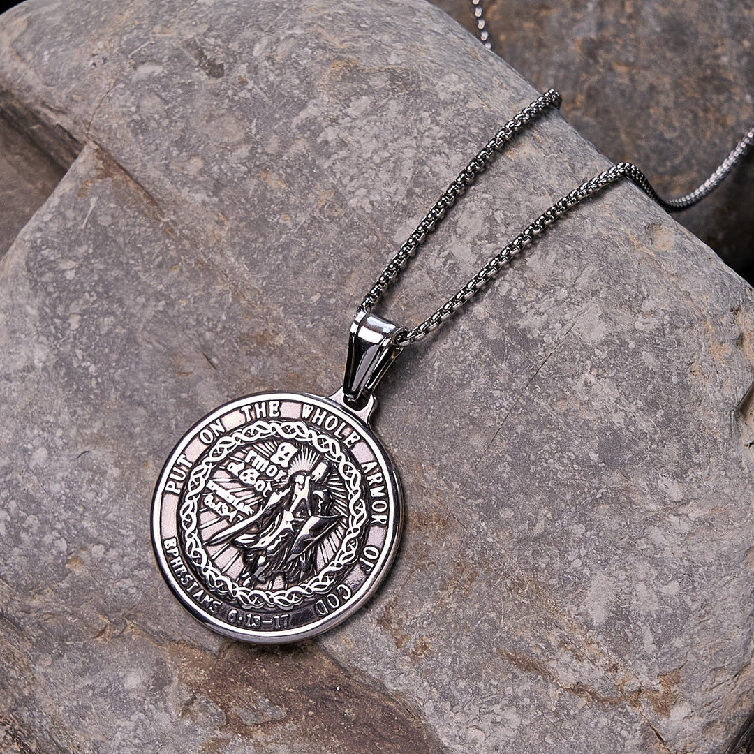 Armor of God Pendant Necklace: Spiritual Protection & Timeless Devotion