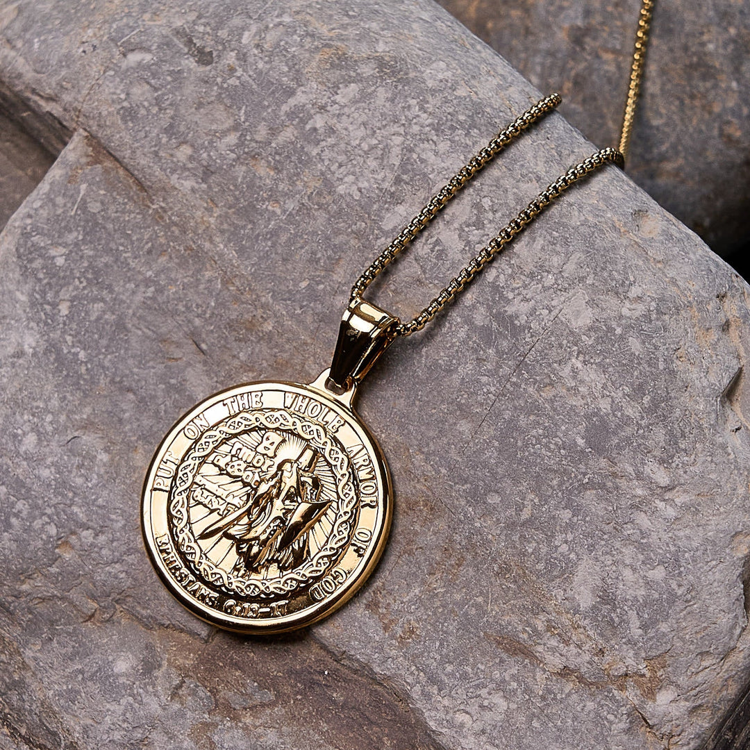 Armor of God Pendant Necklace: Spiritual Protection & Timeless Devotion