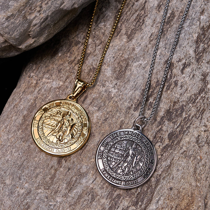 Armor of God Pendant Necklace: Spiritual Protection & Timeless Devotion