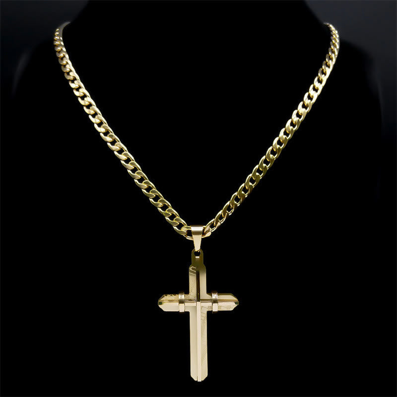 Statement Cross Necklace: Bold Craft & Spiritual Symbol for Faith-Driven Style