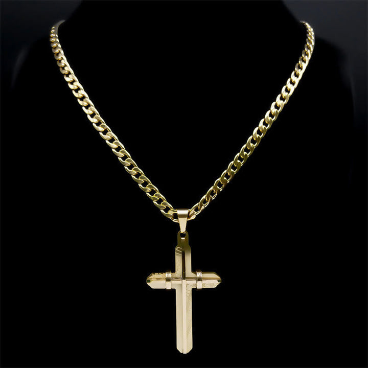 Statement Cross Necklace: Bold Craft & Spiritual Symbol for Faith-Driven Style