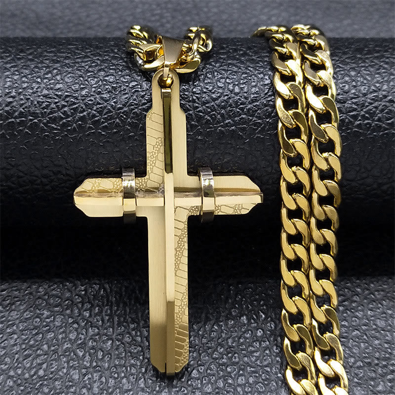 Statement Cross Necklace: Bold Craft & Spiritual Symbol for Faith-Driven Style