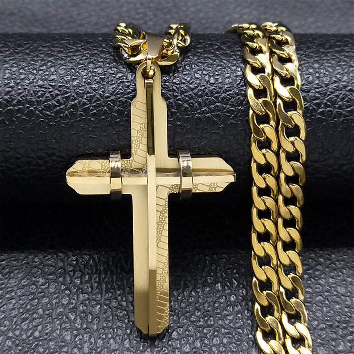 Statement Cross Necklace: Bold Craft & Spiritual Symbol for Faith-Driven Style